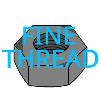 #10-32 Fine Thread Hex Weld Nuts Steel (Package of 100)